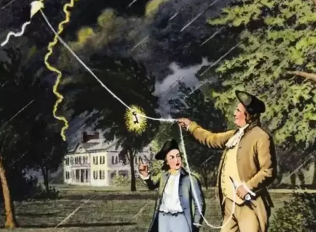 富兰克林放风筝做雷击实验，这是真的吗？